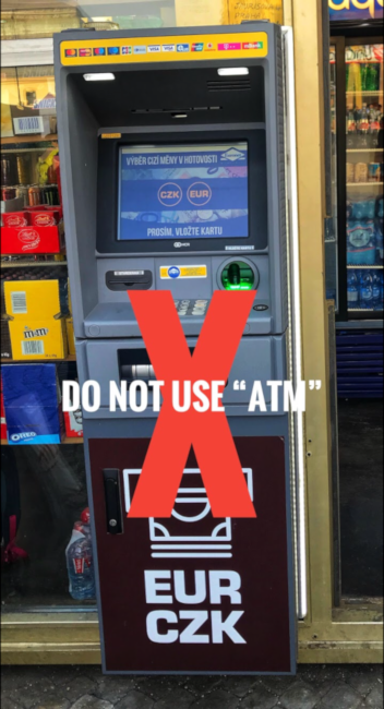 ATM Machine At Prague