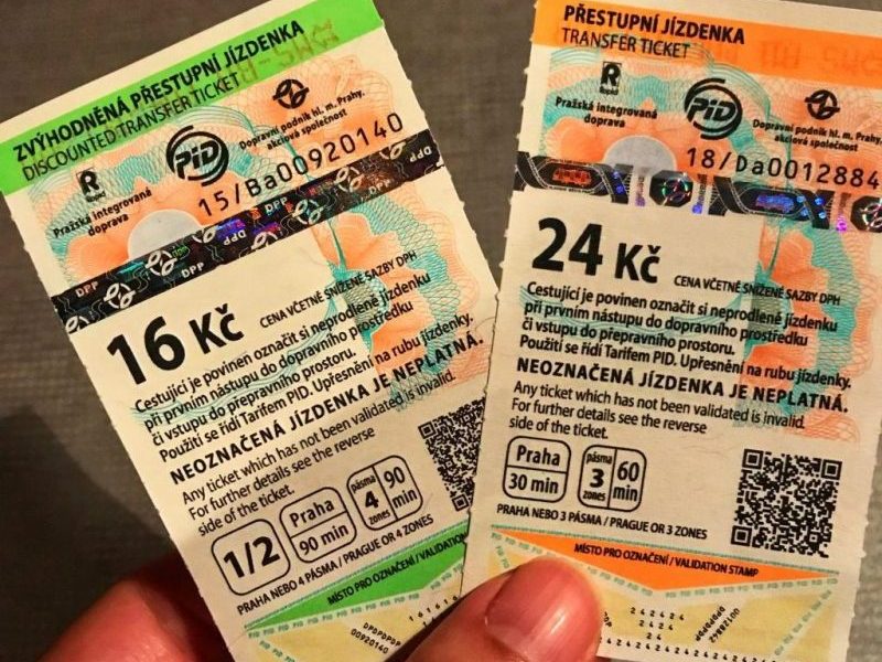 Prague Public Transport Ticket