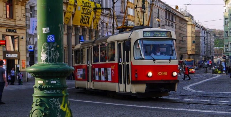 Tram At Prague