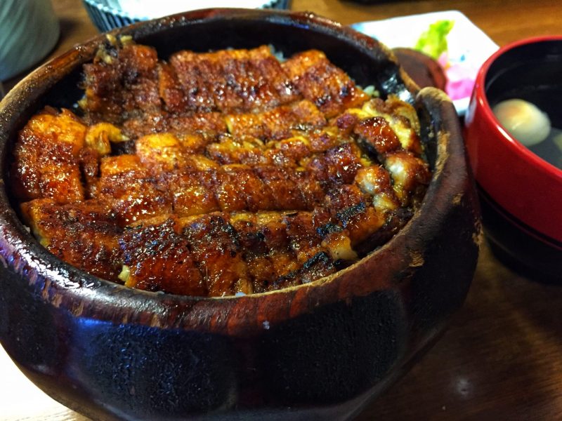 A bowl of Hitsumabushi from Atsuta Houraiken