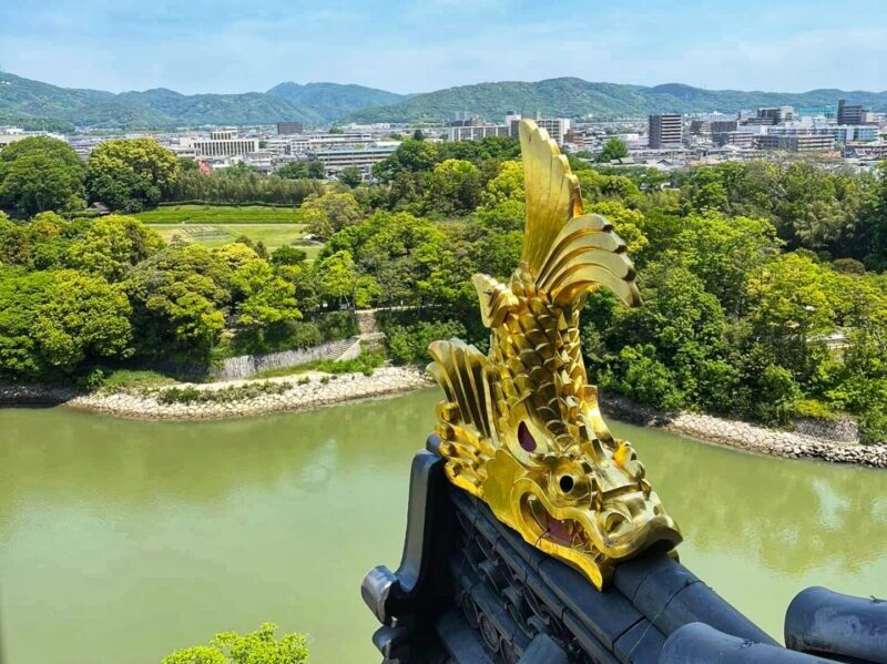 Aerial View from Okayama Castle