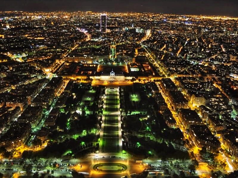 Amazing Night View from Eiffel Tower