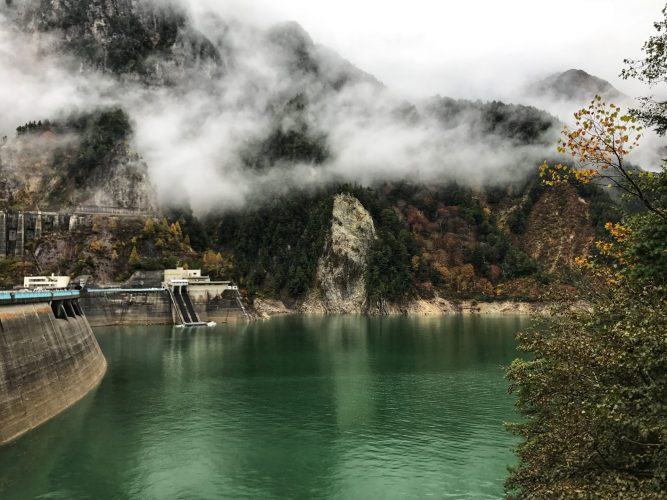 Beautiful View in Kurobe Dam