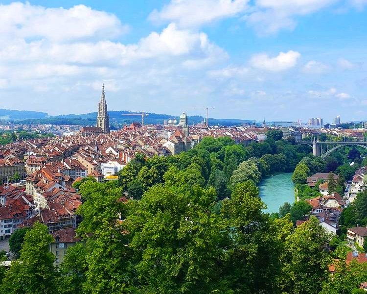 Bern City View from Rosengarten