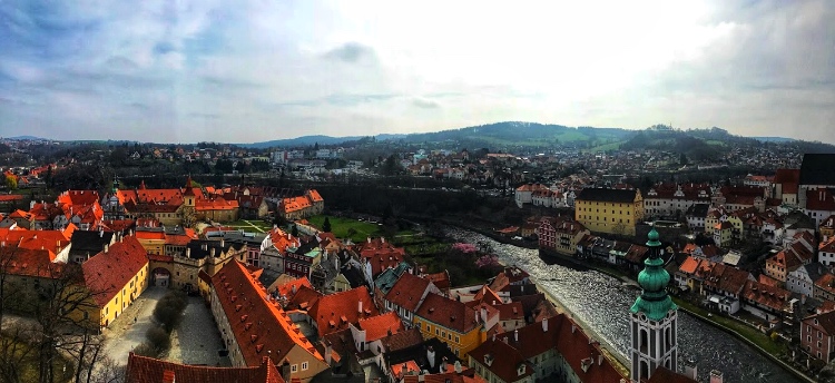 Cesky Krumlov Panoramic Photo