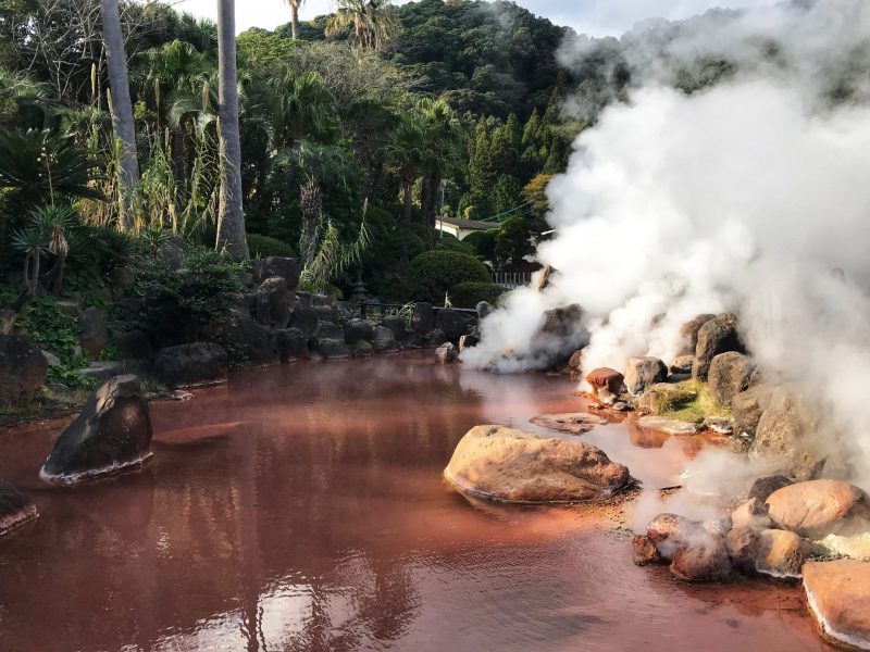 Bloody Red Hot Spring Pond