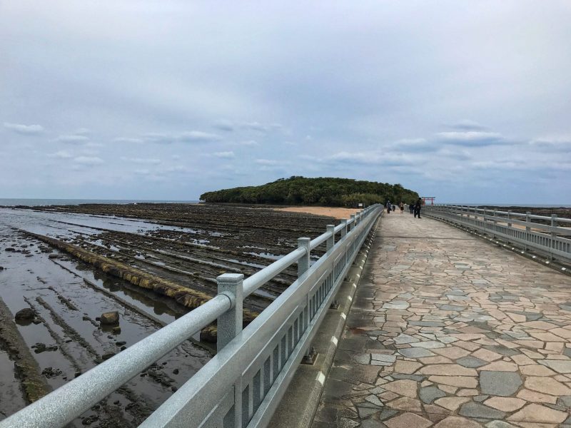 Bridge Connect Aoshima island and mainland