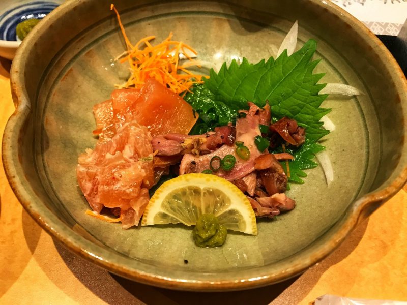 Chicken Sashimi from Hakata Hanamidori
