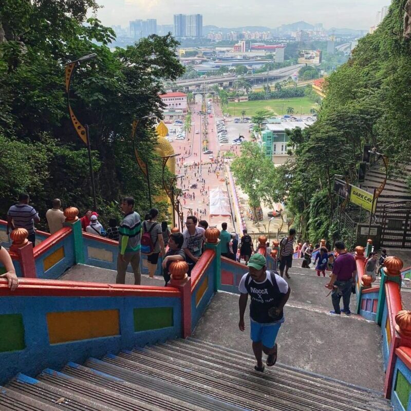 Climb the Colorful Batu Cave Staircases