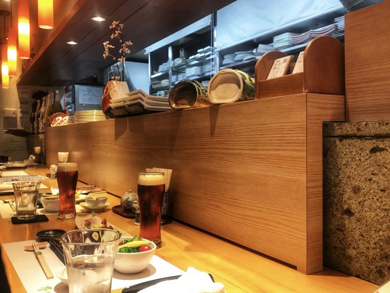 Counter Bar Seating at Suganoya