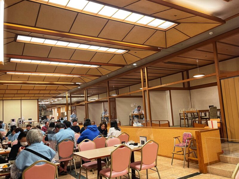 Dining room in Hotel Urashima