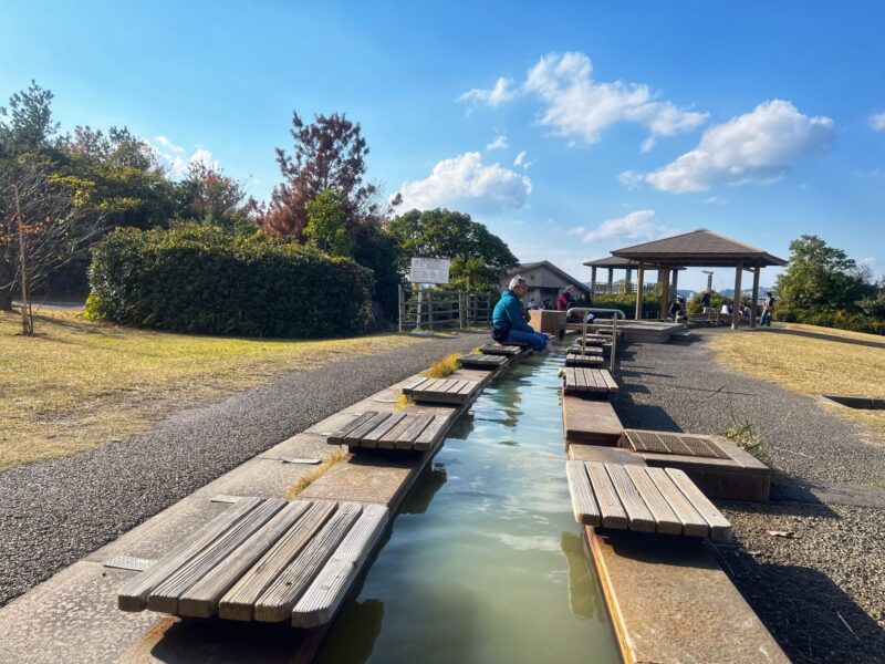 Foot bath at Sakurajima