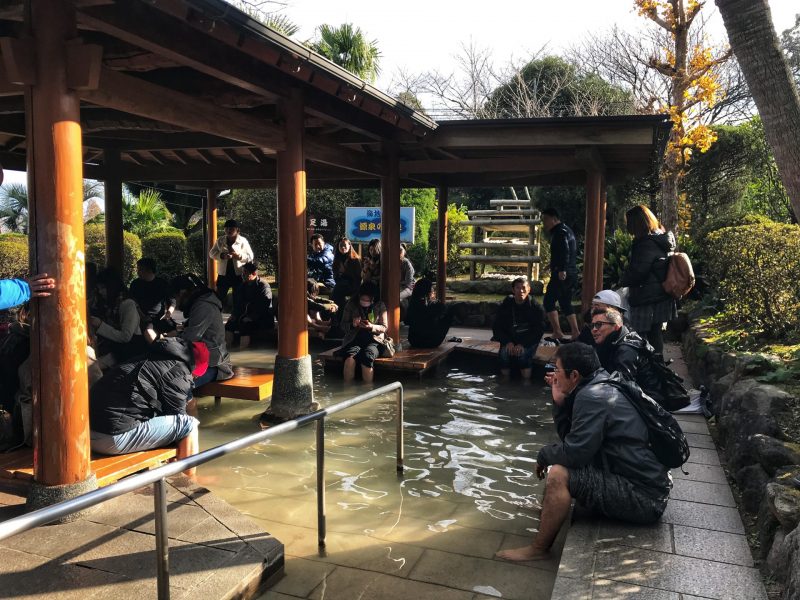 Free Foot Bath in Umi Jigoku