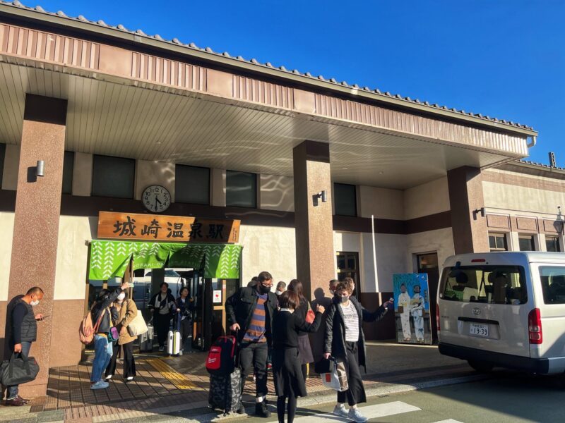 Free shuttle for ryokan guests in Kinosaki