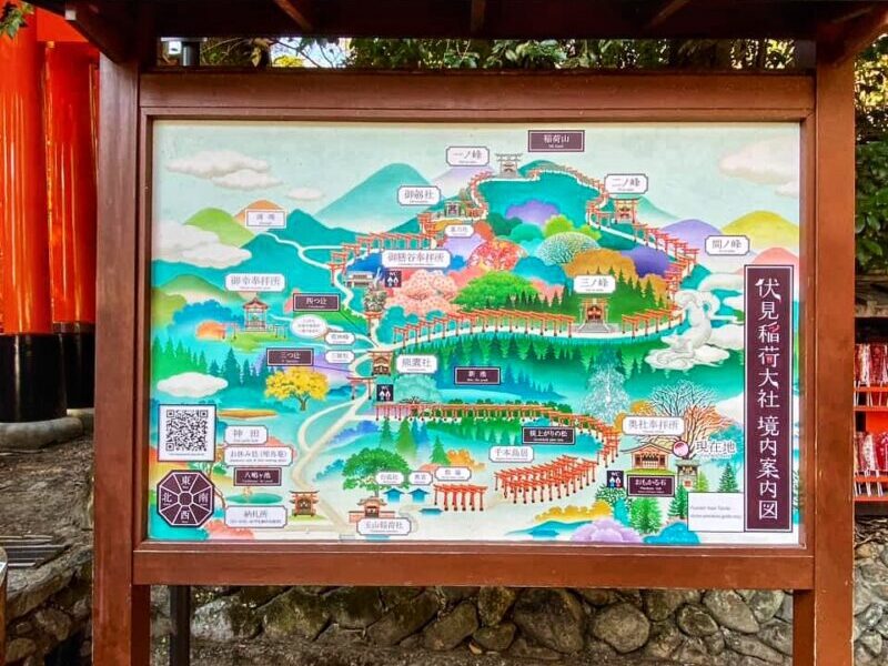 Fushimi Inari Shrine map