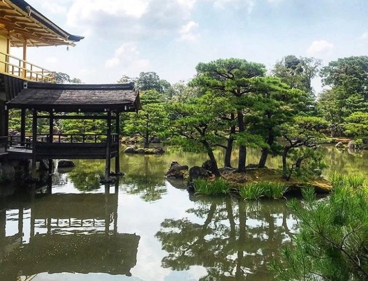 View inside Kinkakuji Temple