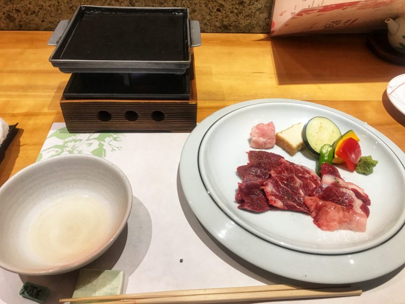 Grilled Horse Meat in Suganoya