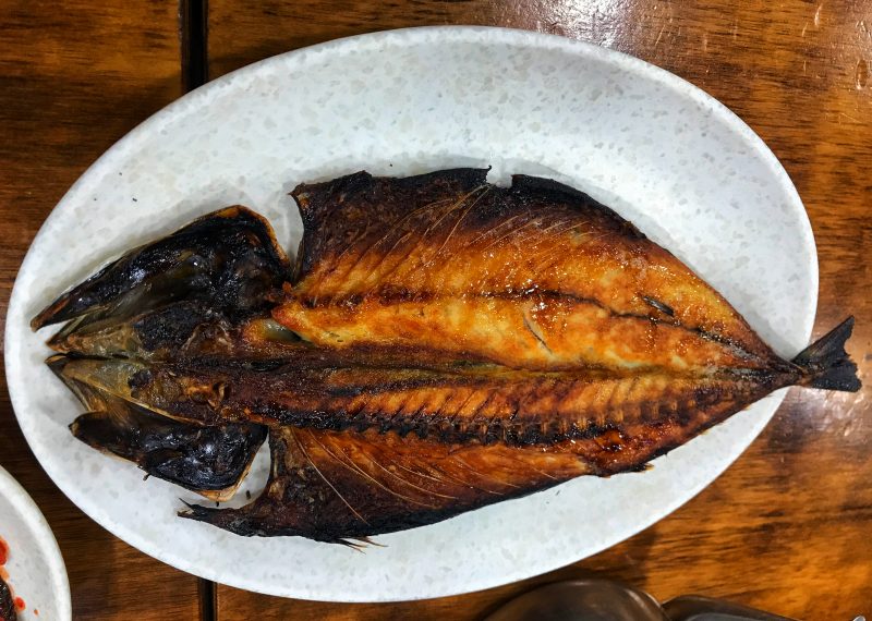 Grilled mackerel Side Dish