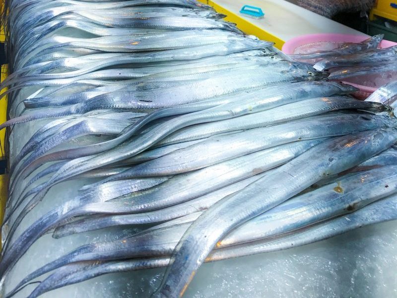 Hairtail Fish in Jeju Market