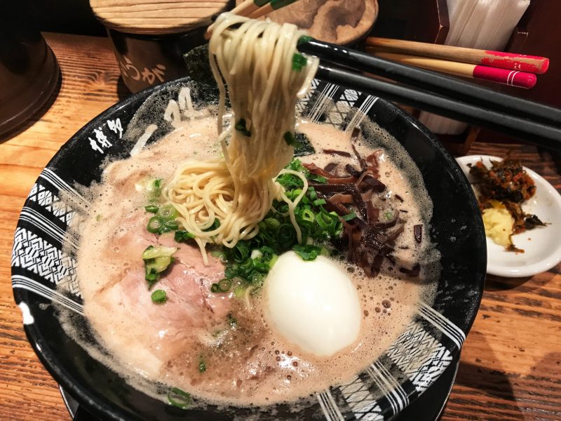 Thin cut noodles from Hakata Issou