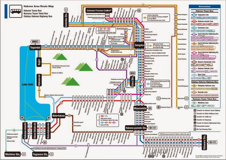 Hakone Area Route Map