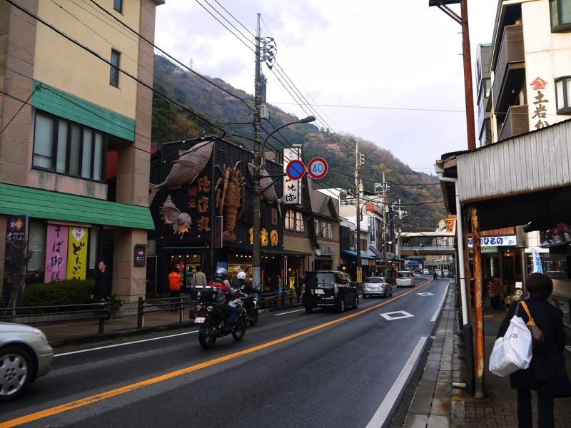 Hakone itinerary - Busy Street in Hakone