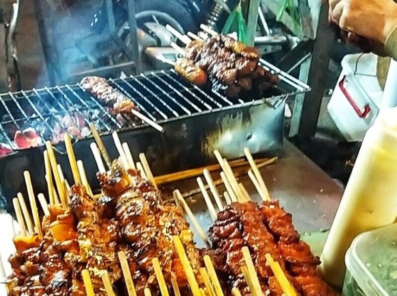 Hanoi Street Food - Beef and Chicken Skewer