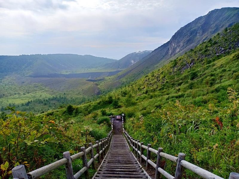 Hiking Path To Usu Crater Observatory