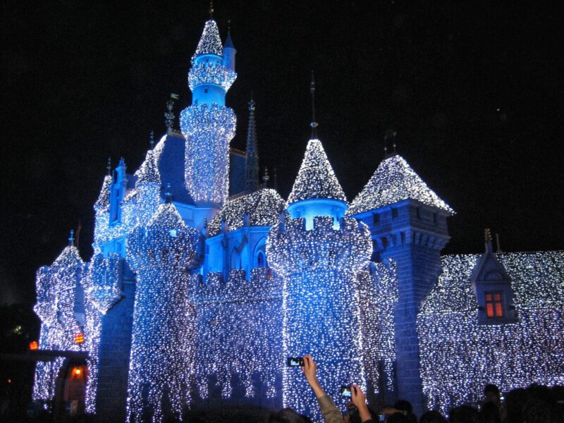 Hong Kong Disneyland at Night