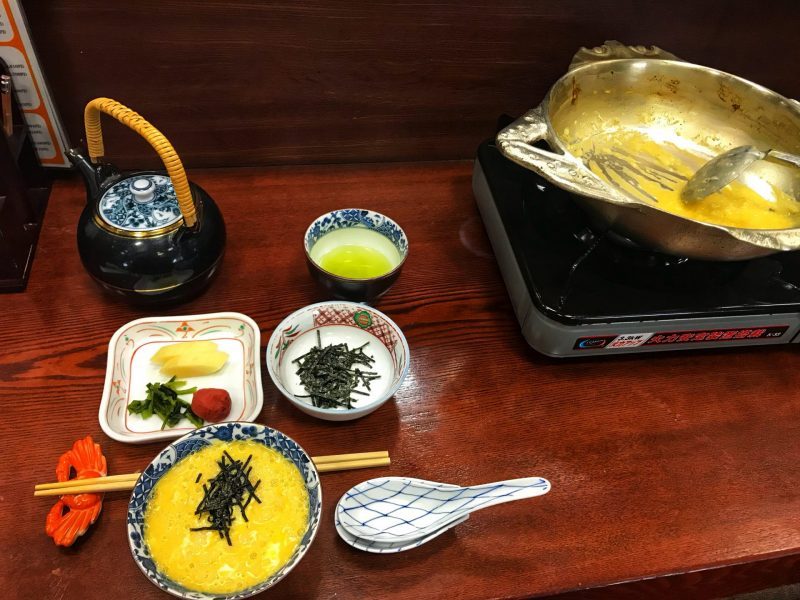 Rice porridge with crab