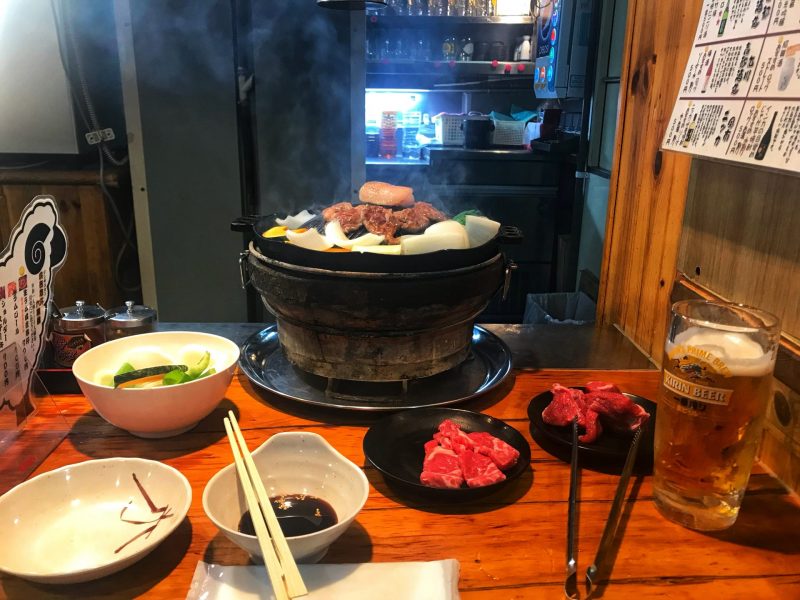 Enjoy the grill at Jingisukan Daikokuya