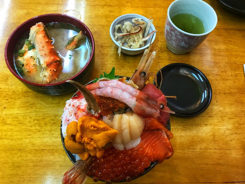 Seafood bowl in Ajidokoro Takeda