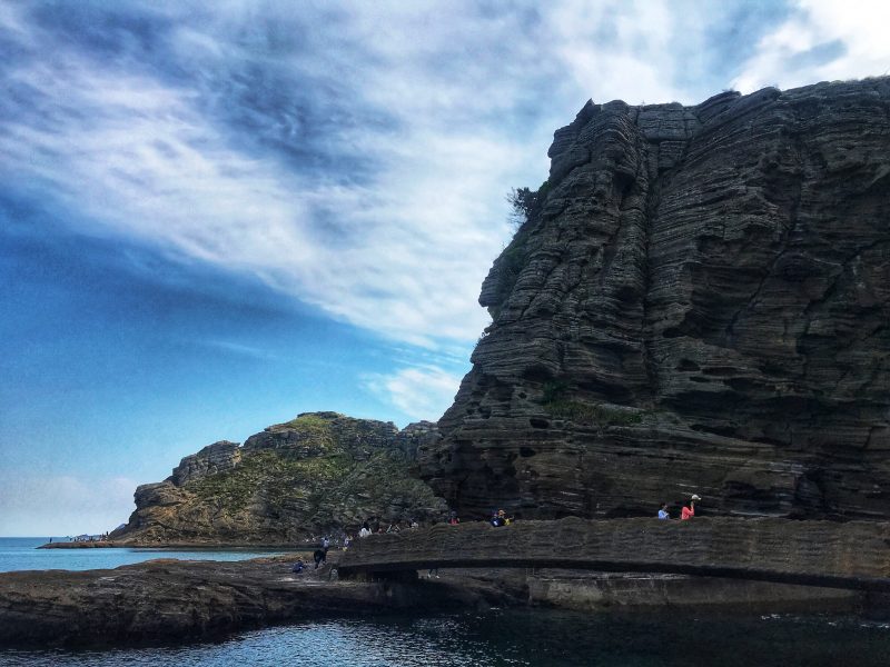 Rock bridge at Yongmeori coast