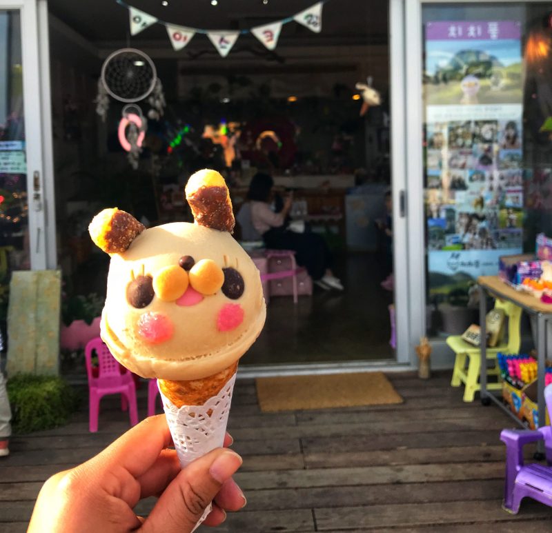 Cute ice cream at Yongmeori coast