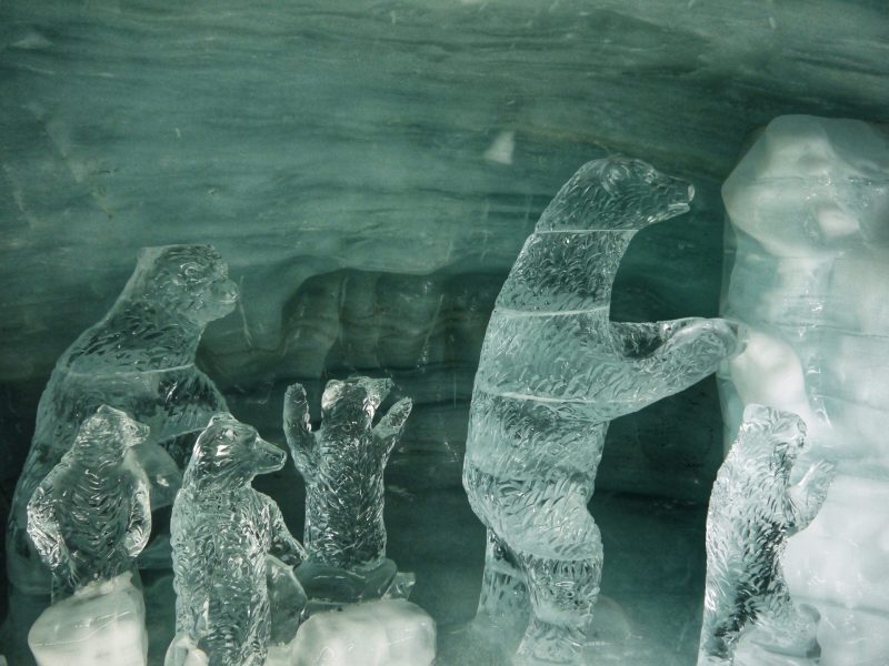 Ice sculptures in Ice Palace