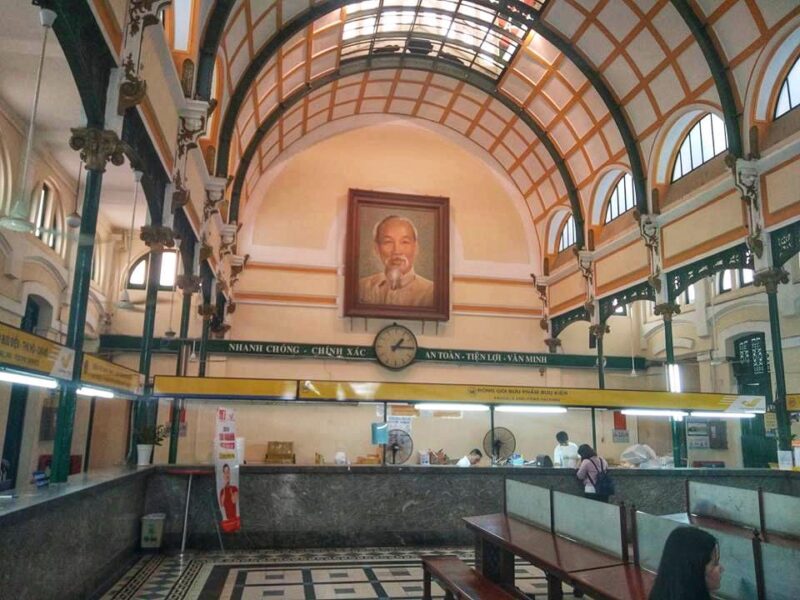 Inside the Saigon Central Post Office