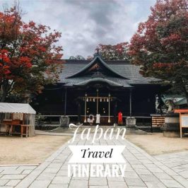 Japan Itinerary Travel Guide Blog