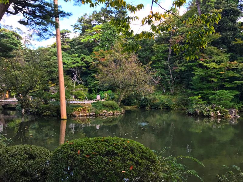 Japanese Garden View in Kenrokuen Garden
