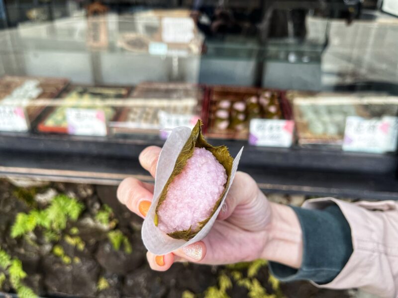 Japanese Snack before the Kurama hiking trip