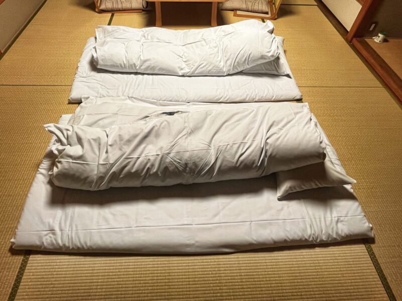Japanese-style futons in Japanese Style tatami room
