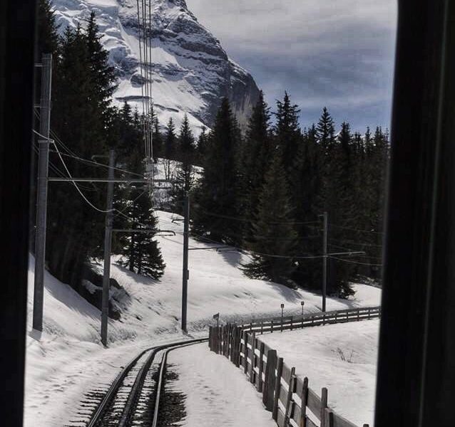 Jungfraujoch Train Ride View