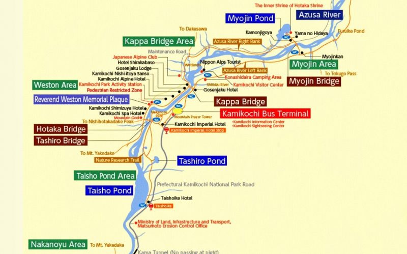 Hiking Trail for Kamikochi Itinerary