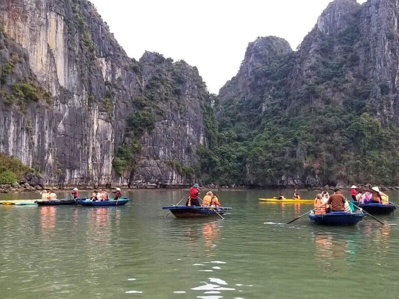 Kayaking in Halong Bay