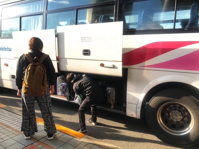 Load Luggage Into Bus