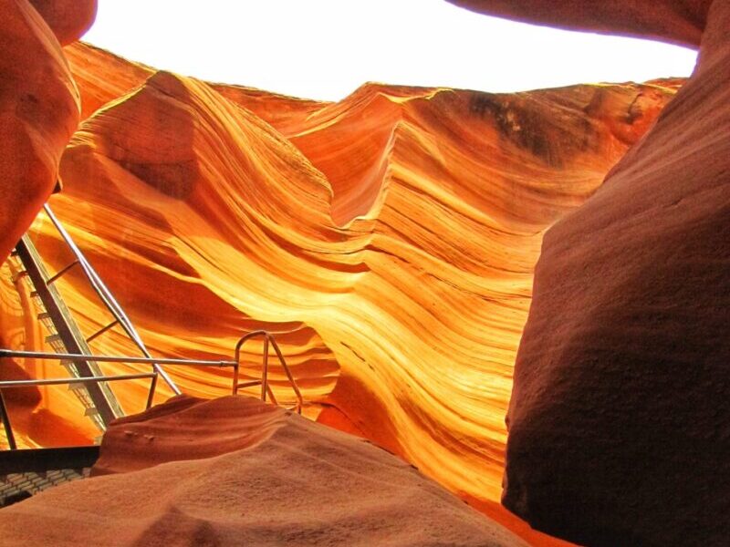 Lower Antelope Canyon with ladder