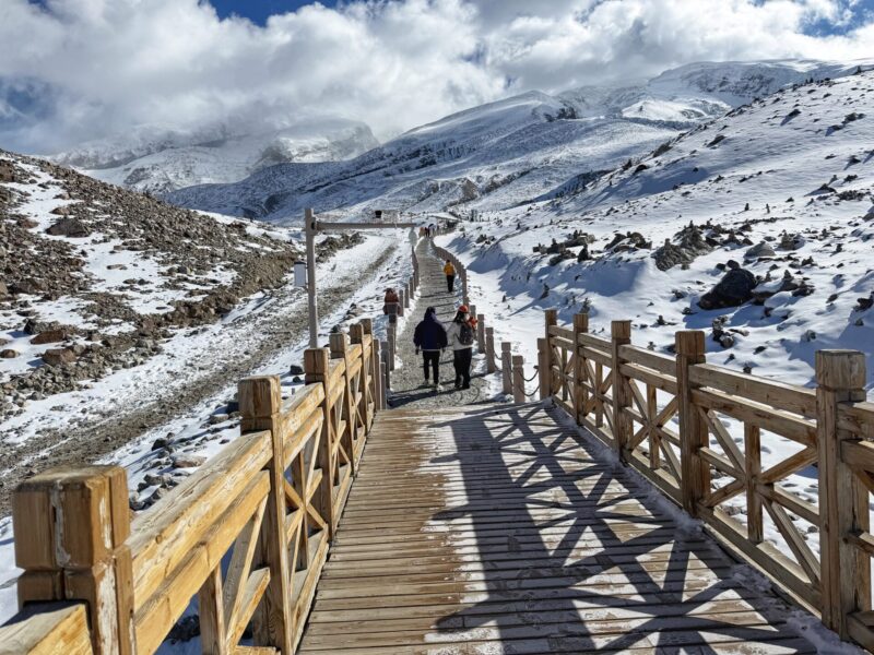 Muztagh Ata Glacier Park Wooden Walkway