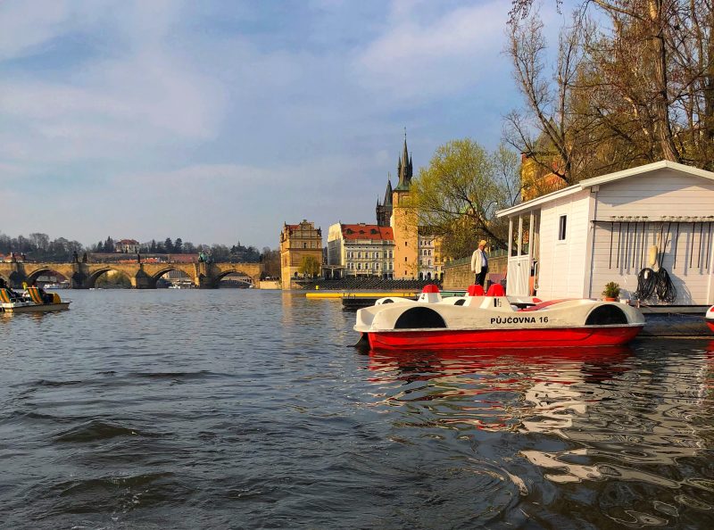 Paddle Boat Rental At Prague Vltara River