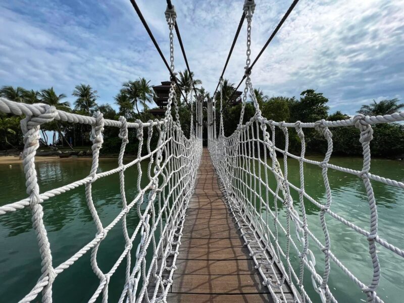 Palawan Beach Rope bridge