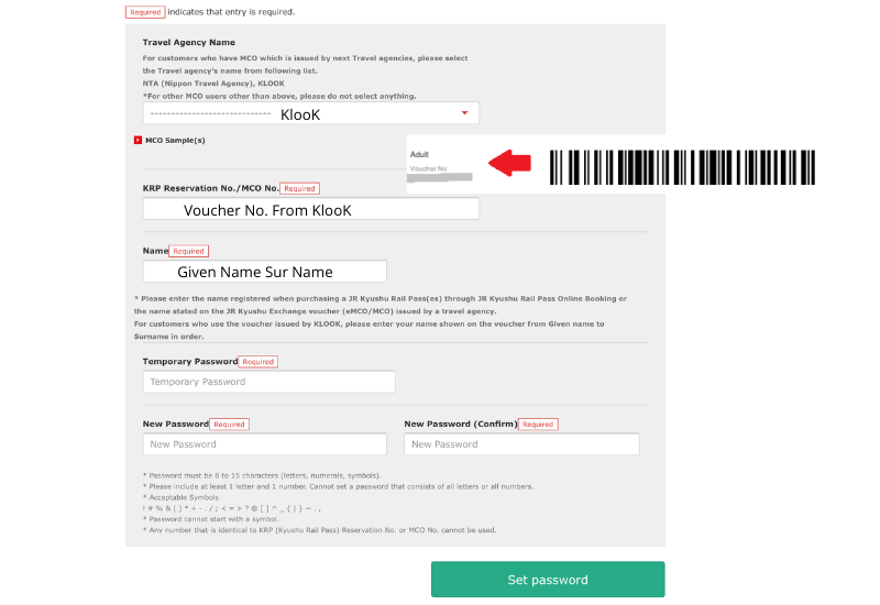 Reserve Seat on Kyushu Rail Pass Online - Member Registration Process