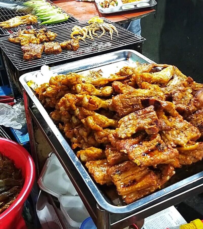 Saigon Street Food - Grilled Meat and Seafood Skewer